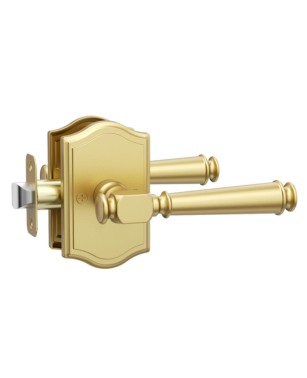 1 Pack Brushed Gold Passage Interior Door Handles