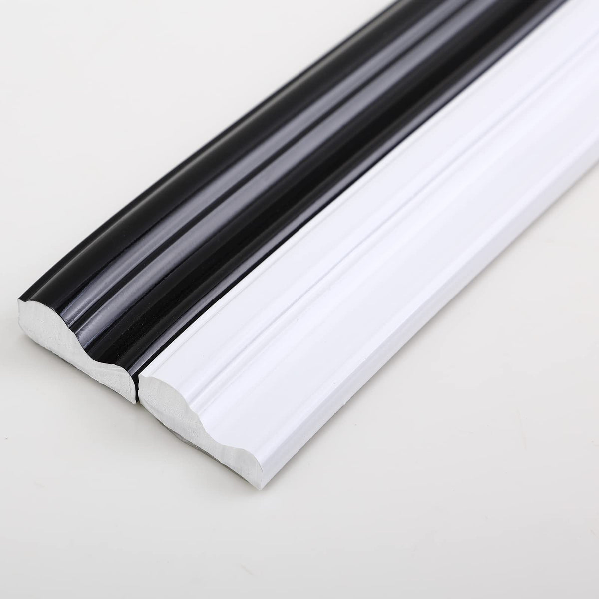 Flexible & Chair Rail | Peel and Stick Self-Adhesive Panel Moulding | DIY Home Decor on The Cabinet Door Mirror