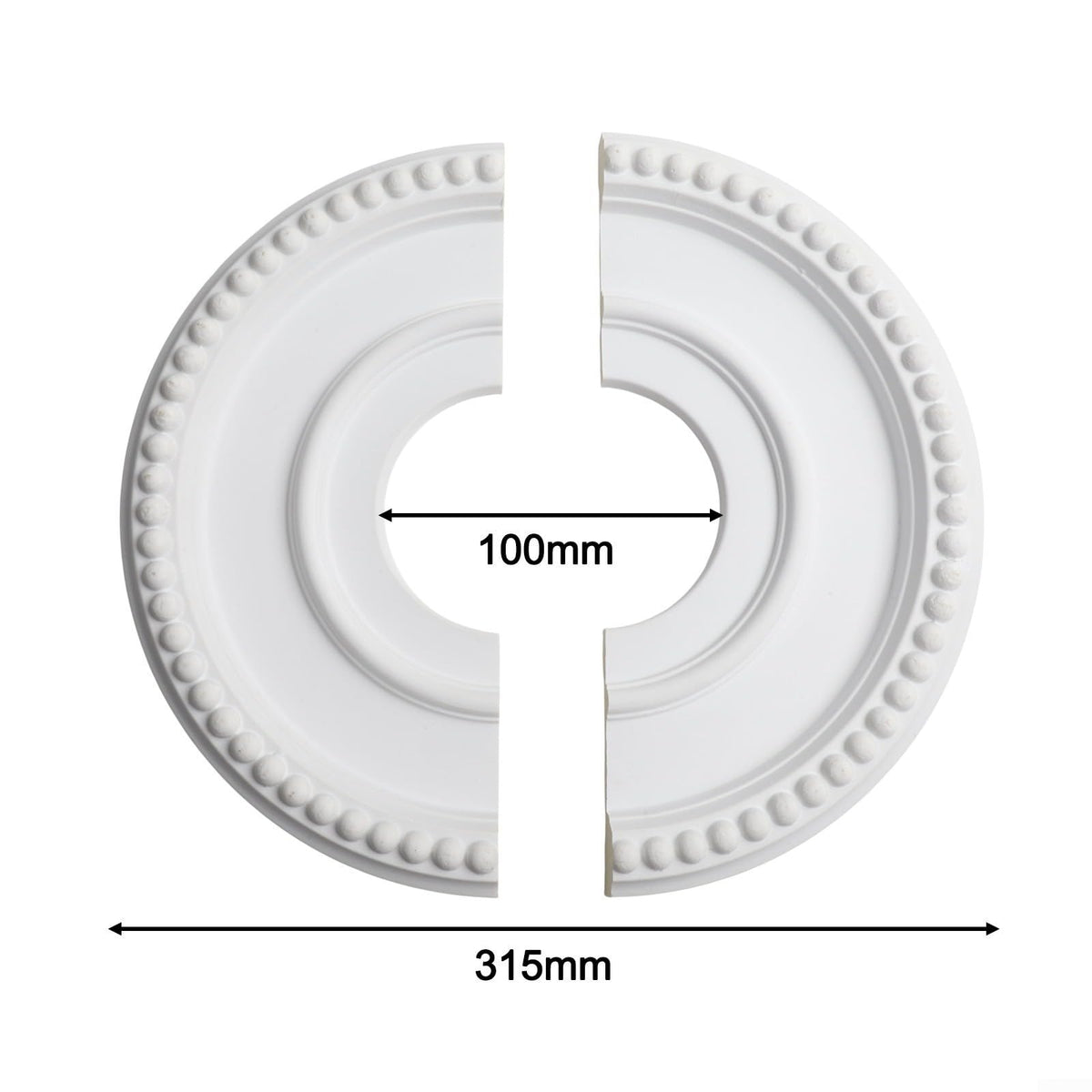 Ceiling Medallion, Ceiling Fan Light Cover, PU Split Ring For Chandeliers And Flush Mount Fixtures, Decorative
