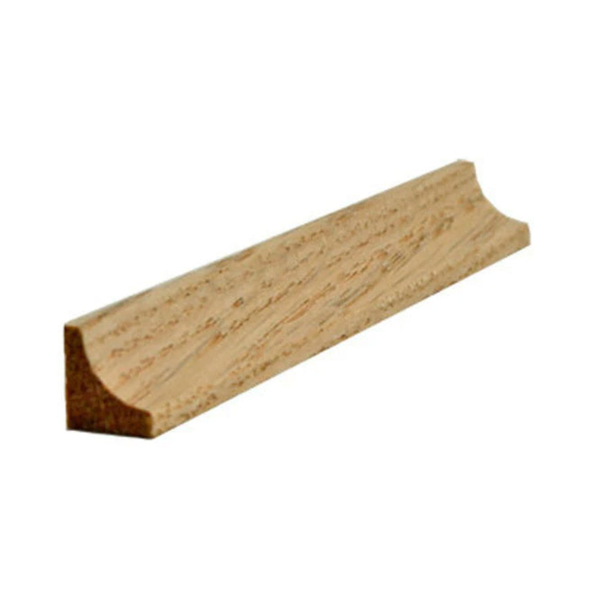 Cove Molding 1/2" x 1/2" Trim. Unfinished, Red Oak, 94"