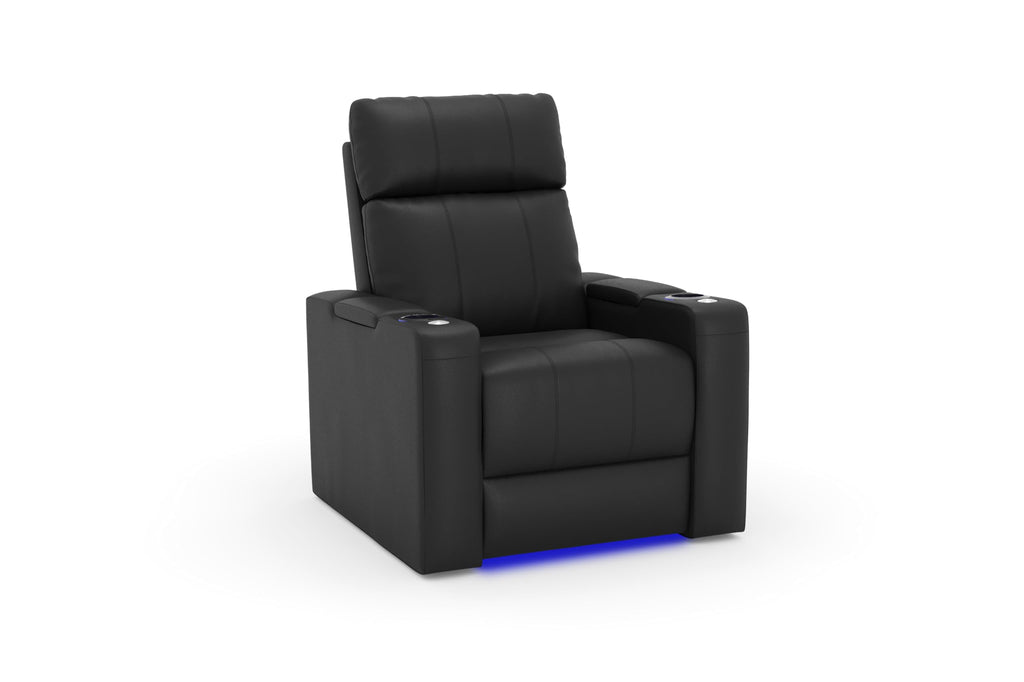 Piacenza 2025 Power Headrest Home Theater Seat - Premium Italian Leather Recliner with Cooling Gel Memory Foam