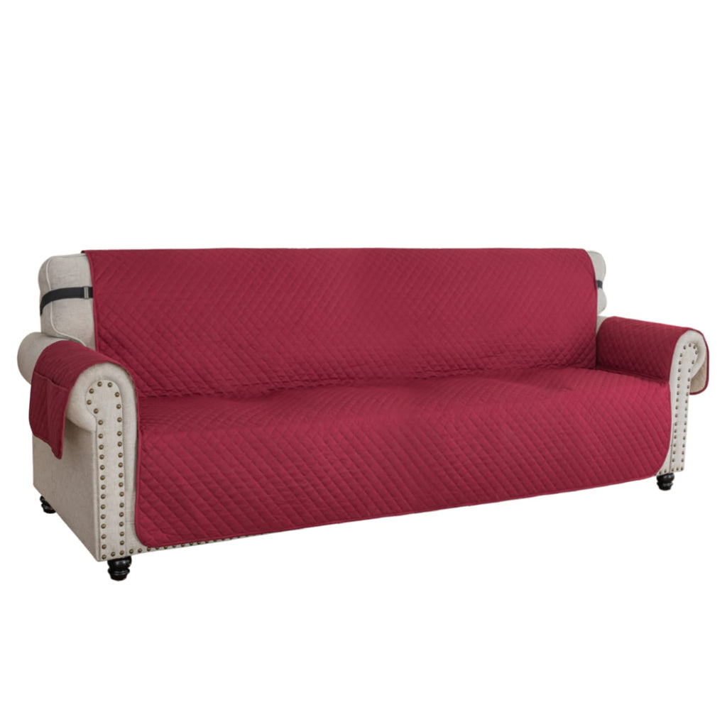 Oversized Sofa Cover Waterproof Couch Covers for 3 Cushion Couch, Soft Washable Slipcover with Pockets & Non-Slip