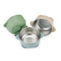 3 Pack Stainless Steel Baby Suction Bowls, Non-Slip Child Food Bowl with Silicone Sleeve for Kids Toddlers Infants
