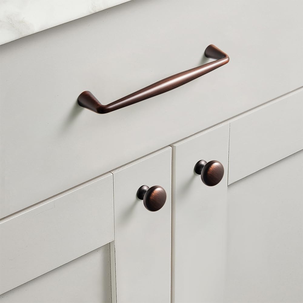Oil Rubbed Bronze Zinc Alloy Cabinet Handles - 10''(256mm) Hole Center Affordable Luxury Cabinet Pull Hardware , 6