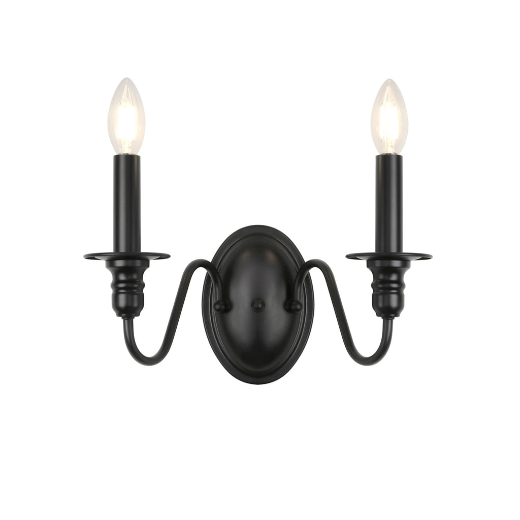 Farmhouse Black Candle Sconce, Modern Sconces Wall Lighting