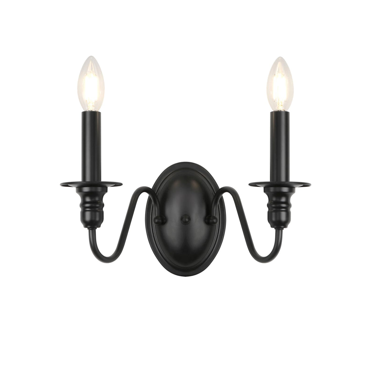 Farmhouse Black Candle Sconce, Modern Sconces Wall Lighting