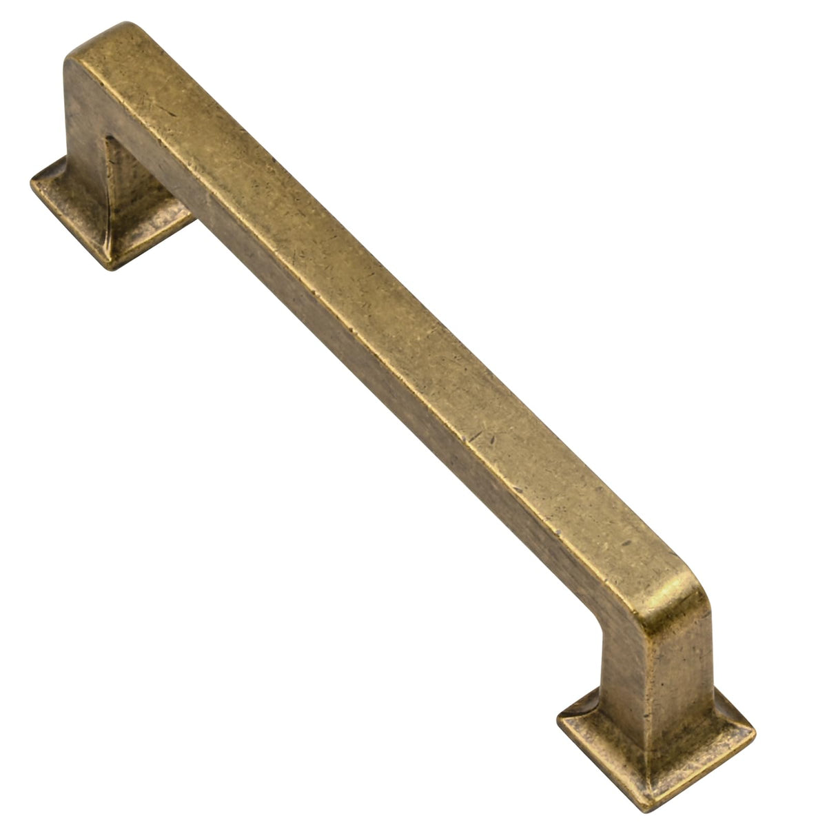 4" Brushed Antique Brass Cabinet Pulls 10 Pack, AL3046EAB