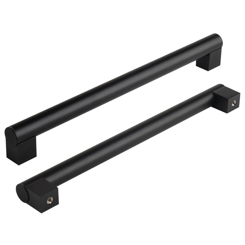 12 Inch Pulls Round Rod for Cabinet,Closet,Fridge, Basket Drawer, Oven Door