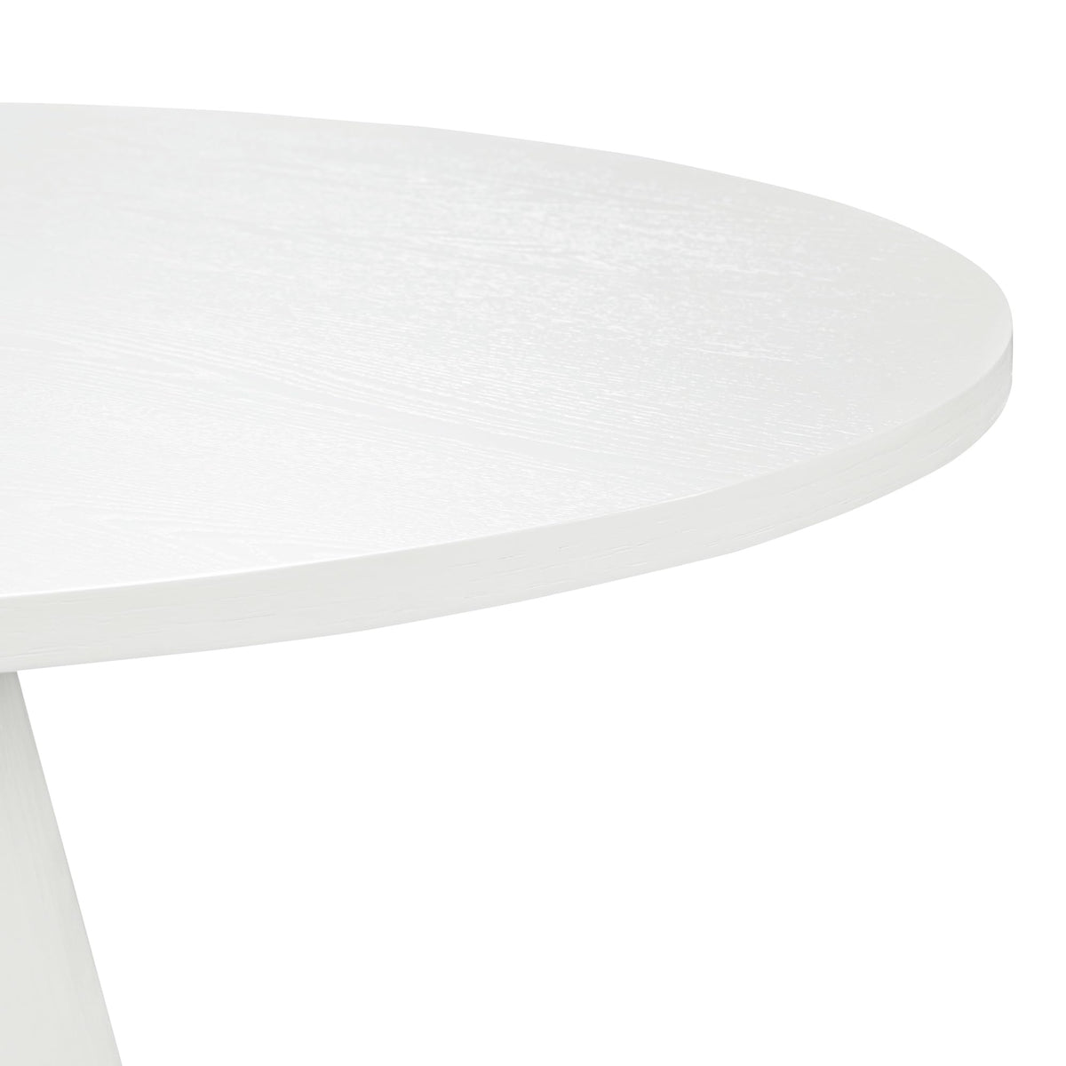 Inspired Saarinen Style 46.5" Modern Round Dining Table for 4-6, Wooden French Country Round Kitchen Table with Pedestal Base, Mid Century