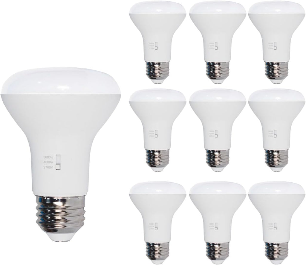 3CCT BR20 LED Bulb Dimmable 8w (60w Equivalent) 5000k Daylight Glow 2700K Warm White 4000K Cool White CRI90+
