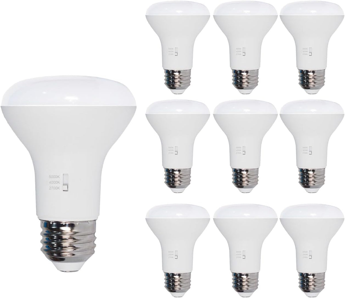 3CCT BR20 LED Bulb Dimmable 8w (60w Equivalent) 5000k Daylight Glow 2700K Warm White 4000K Cool White CRI90+