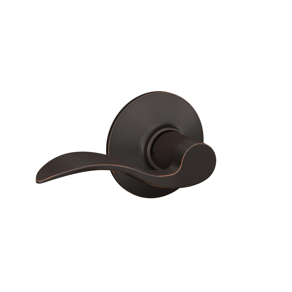 Accent Hall/Closet Passage Door Handle, Reversible, Aged Bronze