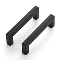 Matte Black Square Cabinet Handles & Pulls,4 Inch,30 Pack