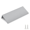 100 Pack 3in Brushed Nickel Finger Edge Pulls for Cabinets