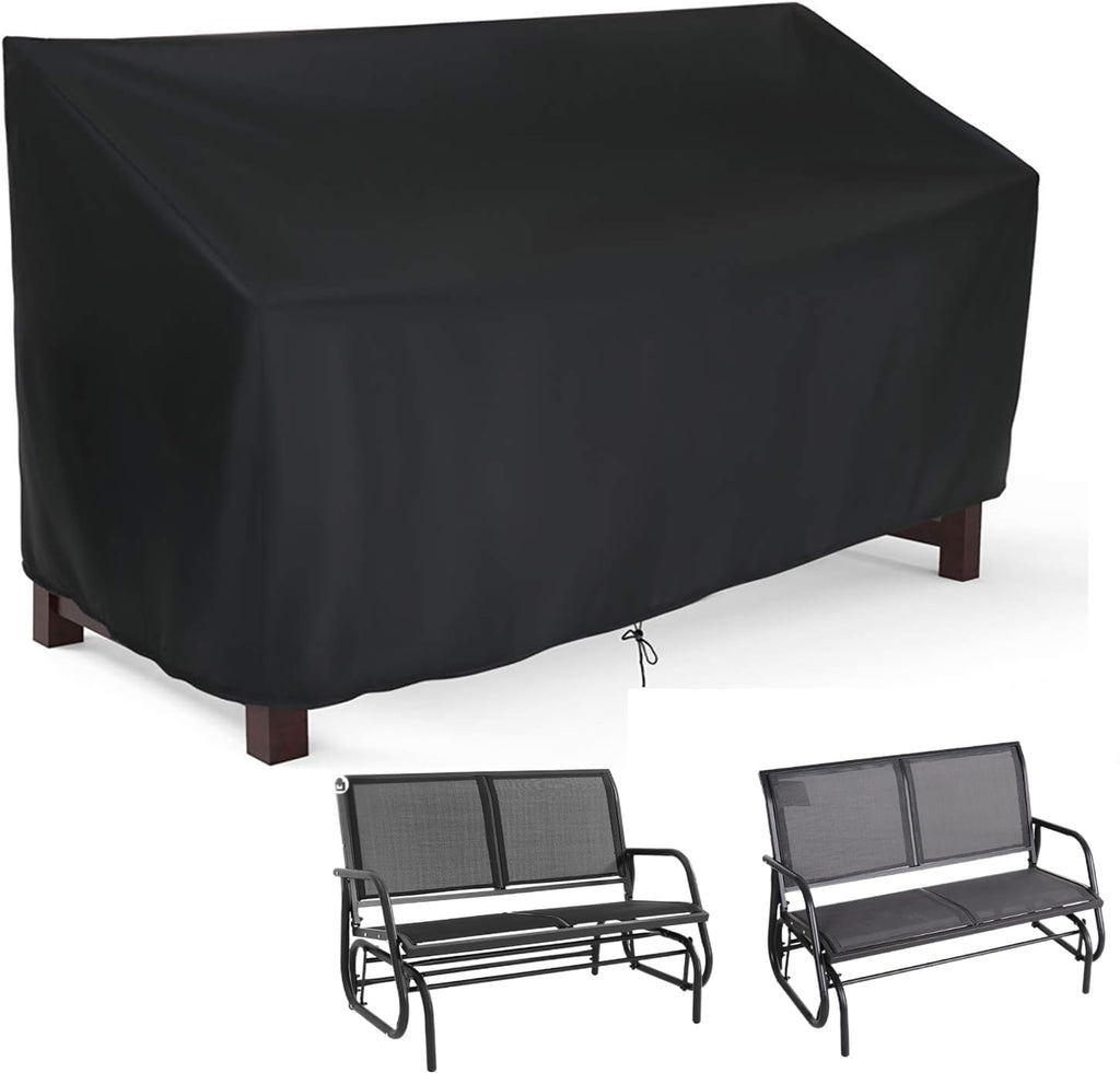 48" Outdoor Glider Bench Cover Waterproof Patio Porch Loveseat Cover