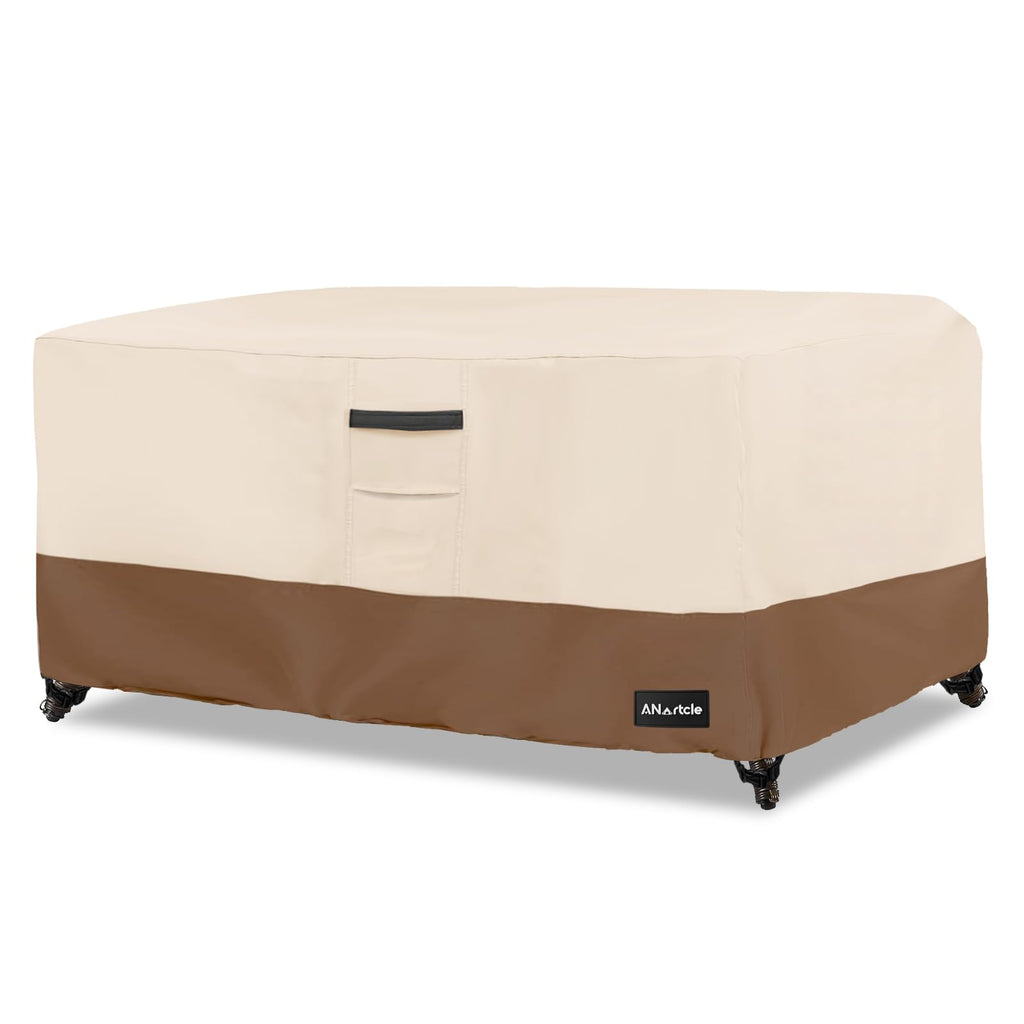 Patio Coffee Table Cover, 600D Waterproof Heavy Duty Rectangular Outdoor Table Cover, Patio Furniture Covers, 48 x 28 x