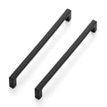 Matte Black Square & Solid Cabinet Handles,7-1/2 Inch,3 Pack