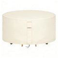 Round Patio Furniture Covers Waterproof, 96"Dia x 36"H, Beige