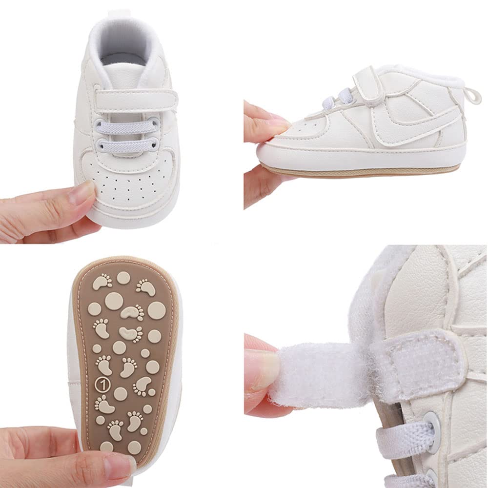 Unsex Baby Shoes Boys Girls Infant Sneakers Non-Slip Soft Rubber Sole Toddler Crib First Walker Lightweight Shoes