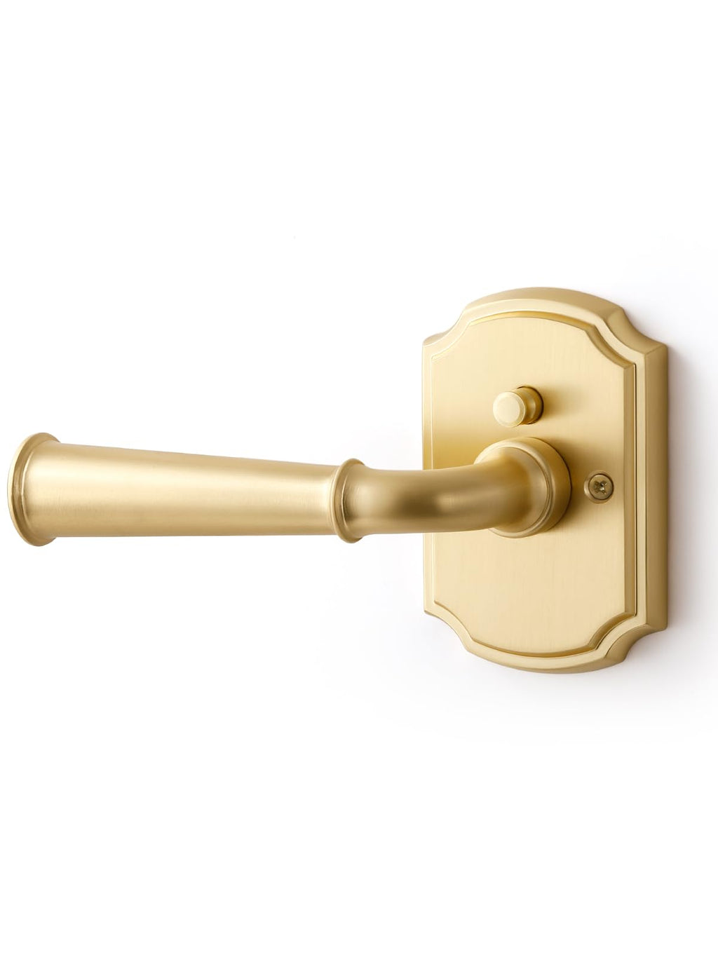 Door Handle Brushed Gold Privacy Door Lever, 1 Pack