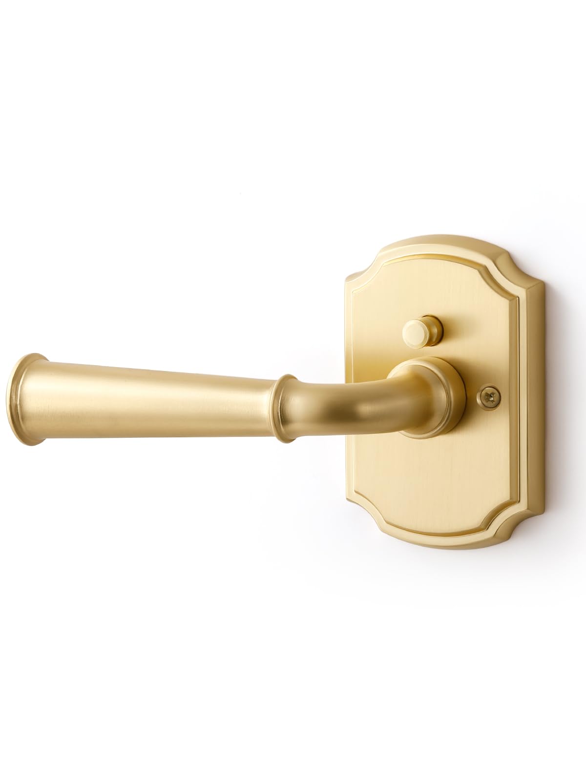 Door Handle Brushed Gold Privacy Door Lever, 1 Pack