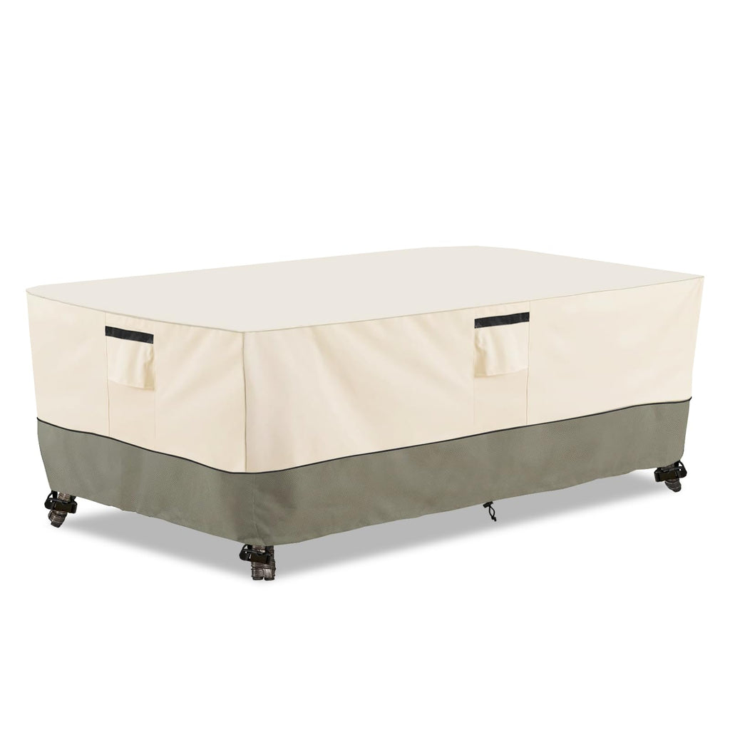 72 Inch Rectangular/Oval Patio Table Cover, Heavy Duty Waterproof Outdoor Table Cover Winter, Patio Furniture Covers