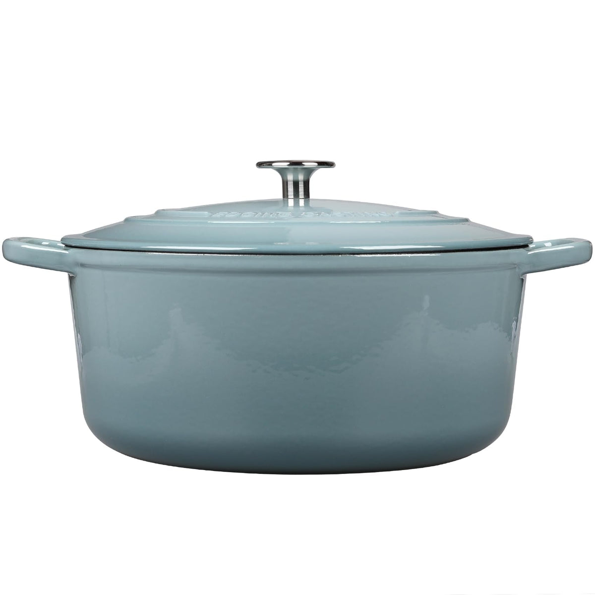 Enameled Dutch Ovens Cast Iron Dutch Oven Pot with Lid for Bread Baking, Cook, Dual Handle, 7 Quart, Seasalt