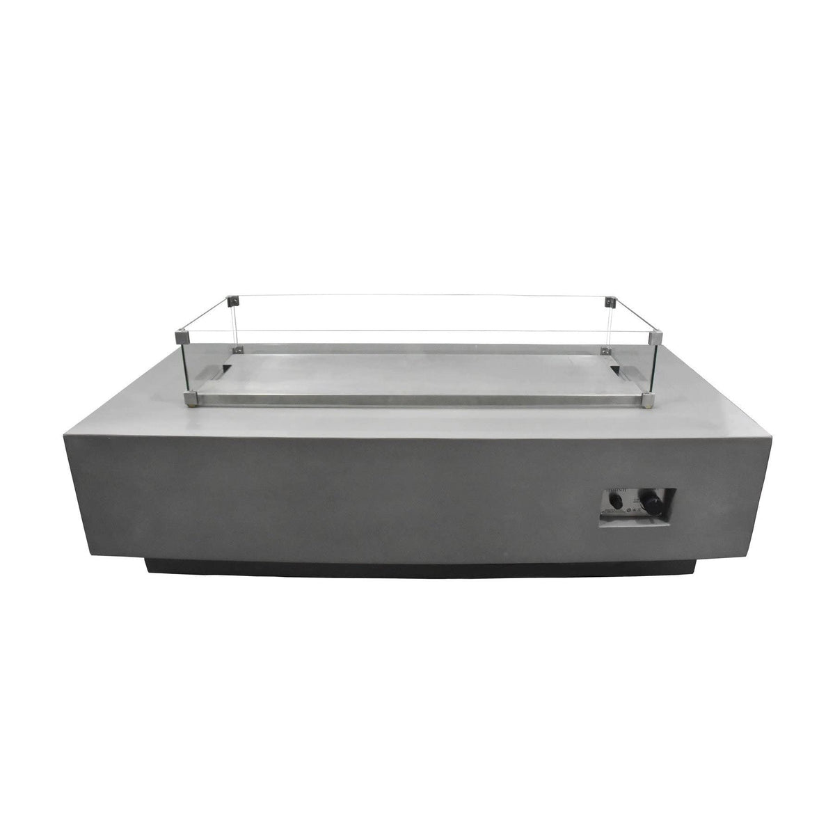 Granville 60" Natural Gas Concrete Outdoor Fire Pit Table Bundle