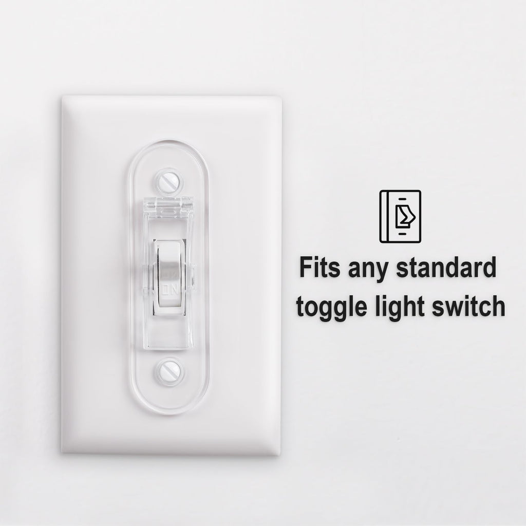 Wall Switch Guard, Childproof Light Switch Cover Guard | Toggle Style | Light Switch Protection | Lock Toggle Switch