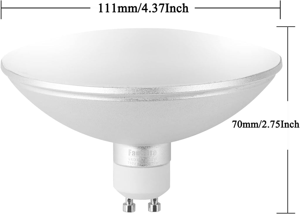 GU10 Based AR111/FR111 LED Bulb, 12W 1200LM GU10 Flood Light Bulb 100W Halogen Raplacement, PAR36 Reflector Bulb