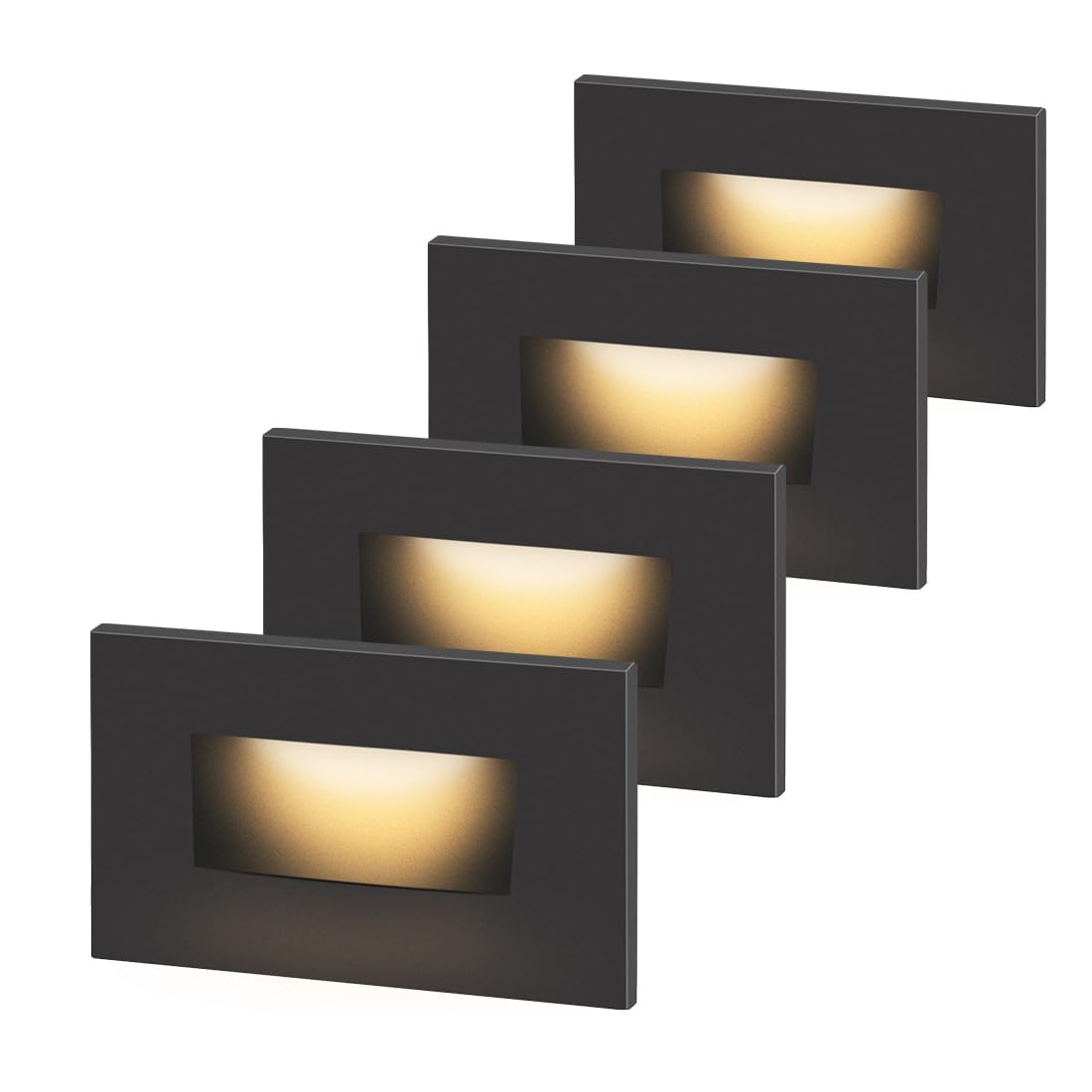 120V Dimmable LED Step Lights, 3000K/4000K/5000K, 4-Pack