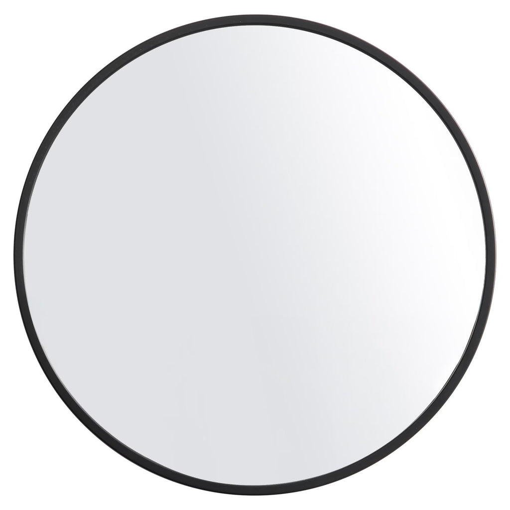 3 Pack 10 Inch Round Wall Mirror Set, Black & Gold Modern Thin Frame Decorative Circular Mirrors, Art Decor Bedroom