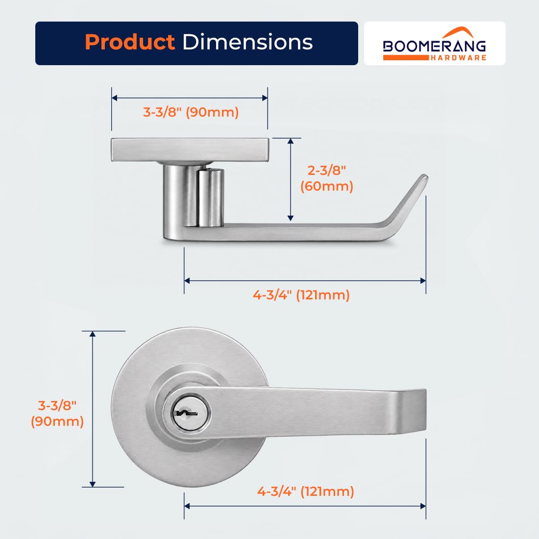 Heavy-Duty Classroom Function Commercial Lever Door Lock