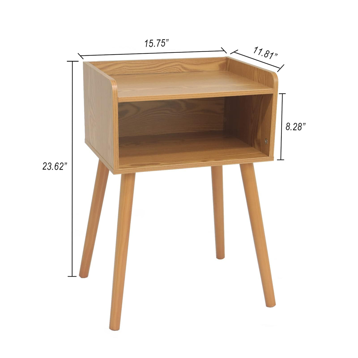 Nightstands Set of 2, Mid Century Side Table Bedroom with Storage