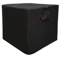 Outdoor Patio Fire Table Cover, Square Fading Resistant 600D Heavy Duty Firepit Cover, Joints Waterproof Strips 100%
