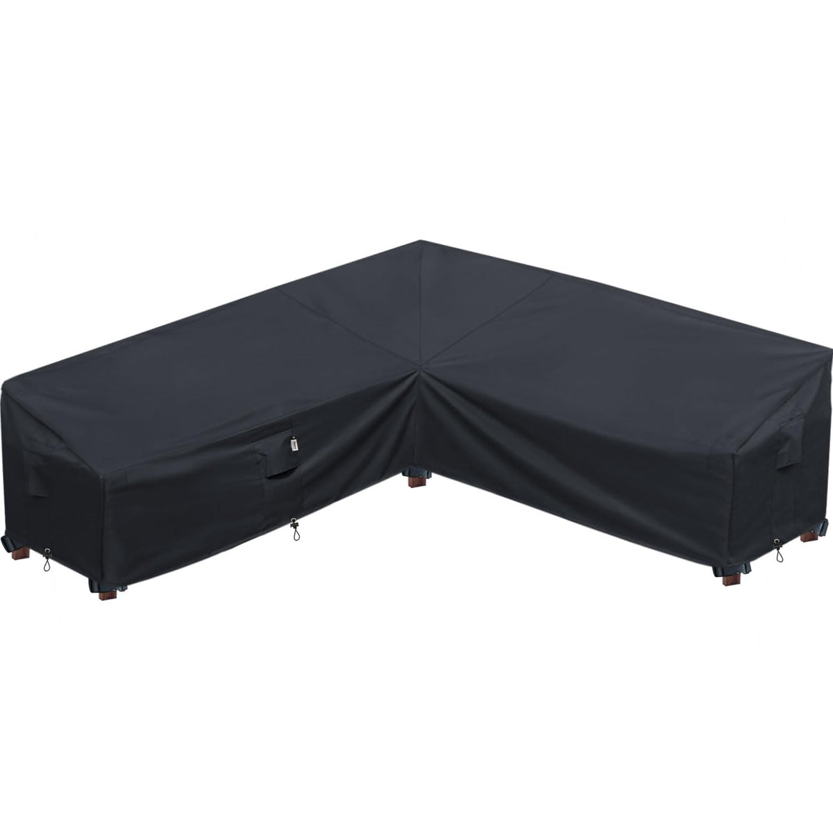 Upgraded Patio Furniture Covers, Waterproof Outdoor Sectional Cover, 600D PU Outdoor Furniture Sofa Covers 100" x
