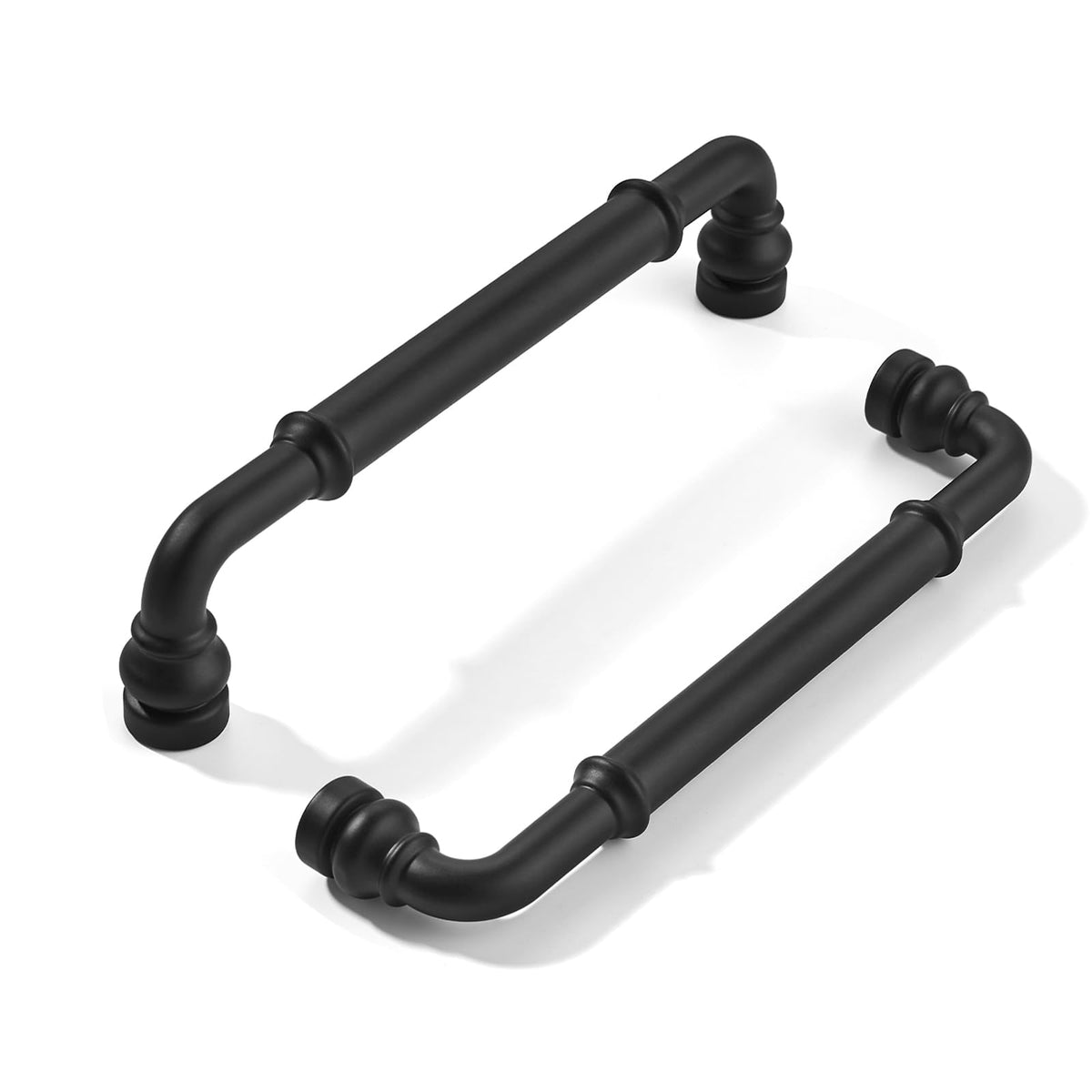 10 Pack Heavy Duty 6-5/16" Matte Black Cabinet Pulls