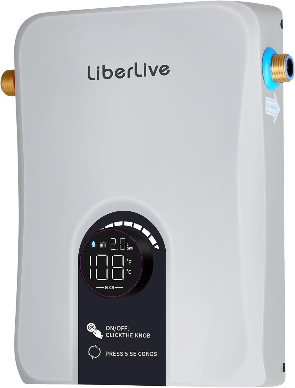 Electric Tankless Water Heater, 13kW 240V on Demand Instant Endless Electric Hot Water Heater for Residential Whole
