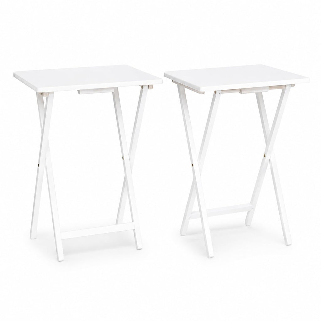 TV Tray Table Set of 2, Portable Laptop Stand for Indoor/Outdoor