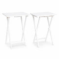 TV Tray Table Set of 2, Portable Laptop Stand for Indoor/Outdoor