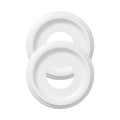 2 Pack White Molded Nylon Ceiling Medallion for Light Fixtures