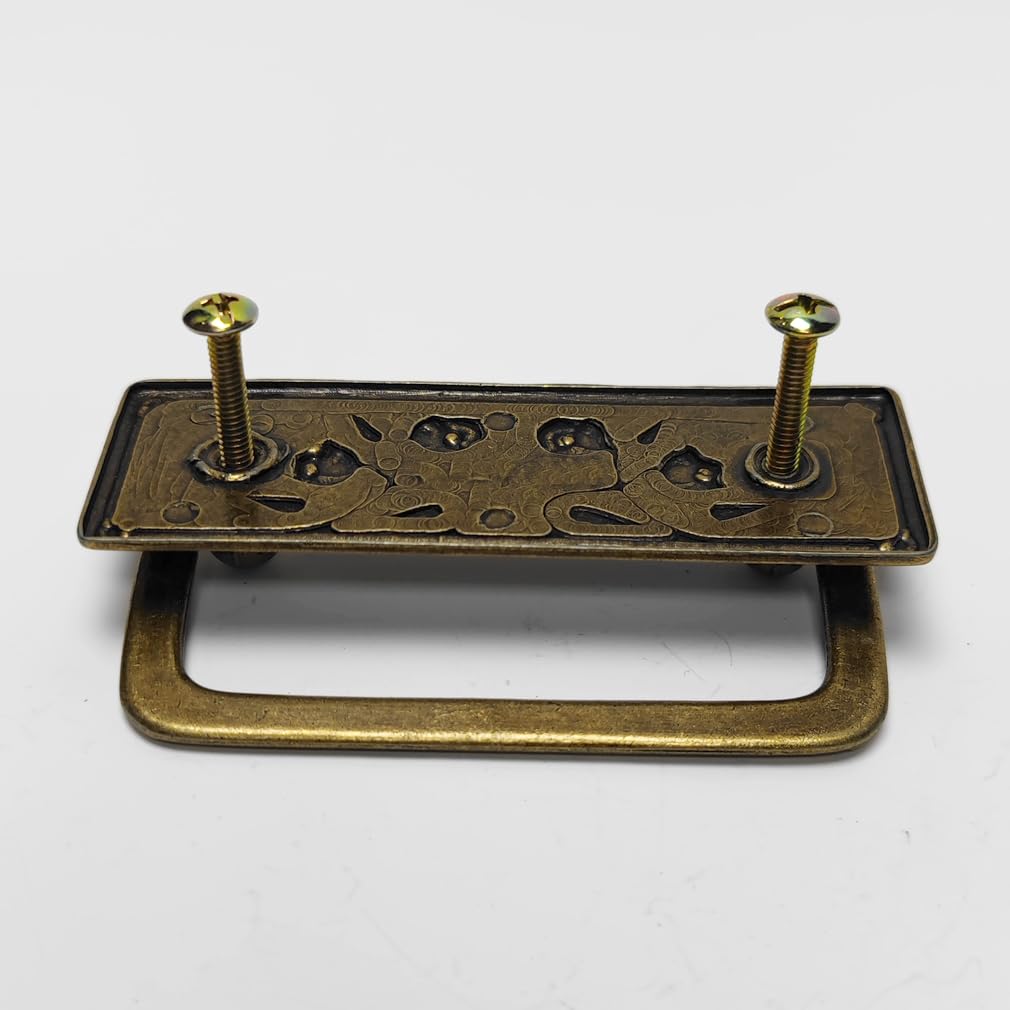 4-Pack 2 1/2" Antique Brass Bail Drawer Pull Hanging Pulls Drop Swing Handles Cabinet Knob Hardware 64 mm 2.5"