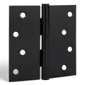 18 Pack Matte Black Door Hinges, 4 x 4 Inch Black Door Hinges