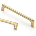 6 Pack 5 Inch(128mm) Brushed Gold Cabinet Pulls Cabinet Handles Cupboard Handles Kitchen Cabinet Hardware for