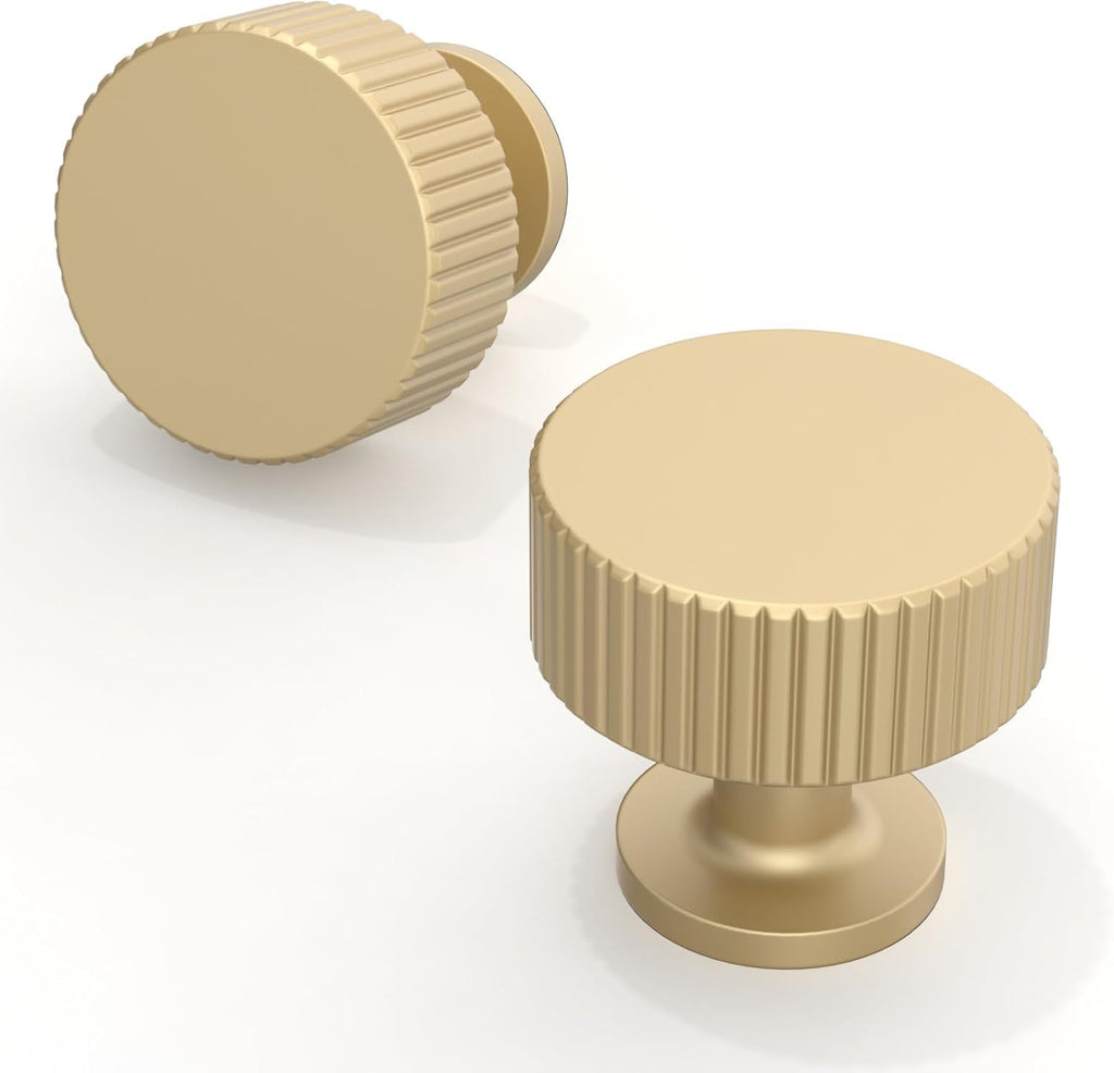 20 Pack Brushed Gold Kitchen Cabinet Knobs Cabinet Pulls Drawer Knobs Cabinet Hardware Zinc Knobs for Dresser Drawers