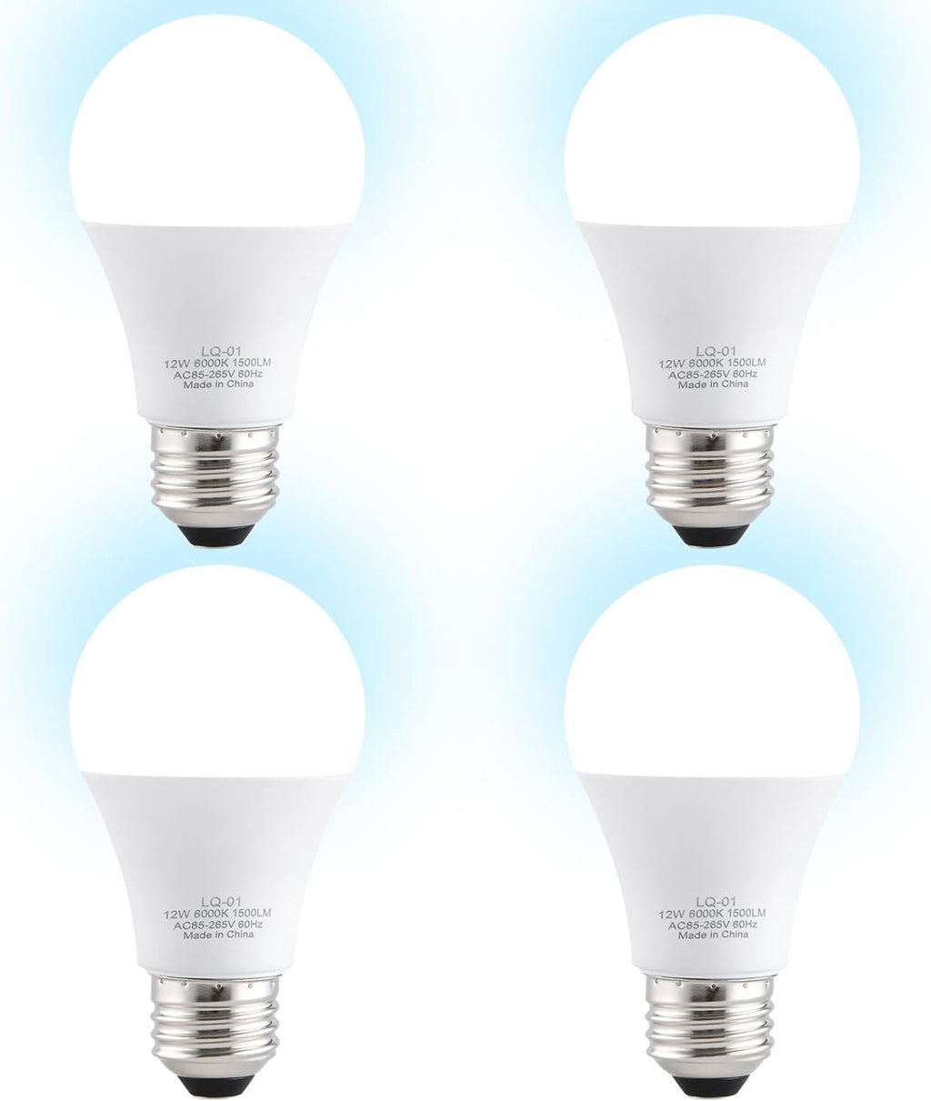 4PK Garage Door Opener Light Bulbs, 1500LM Ultra Bright, Minimize Interference, Compatible with Most Garage Door