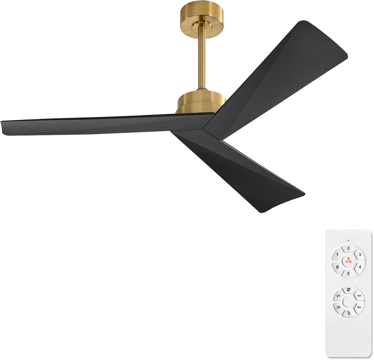 52" Ceiling Fan with Remote, No Light