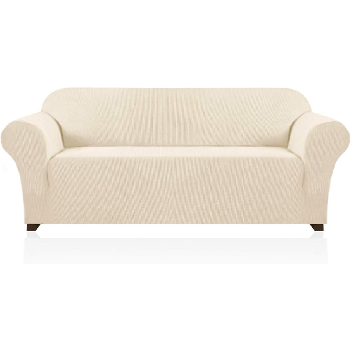 Stretch Sofa Cover Slipcover 1-Piece, Spandex Jacquard Fabric Universal Couch Cover for 3 Cushion, Washable Non Slip