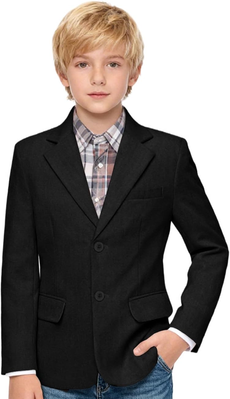 Boys Blazer Casual Summer Sport Coats for Boys Slim Fit Jacket for Kids