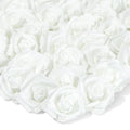 White Flowers Artificial Roses - Artificial Flowers for Wedding Decor & Centerpiece Table Decorations - 100-Pack, 3